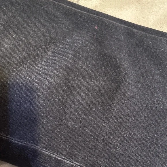 A117. Black high rise Wide Leg Jeans - have been altered size 26 - Picture 11 of 14